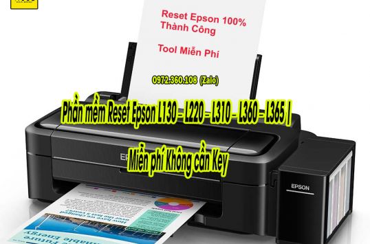 Phần mềm Reset Epson L130 – L220 – L310 – L360 – L365 | Miễn phí Không cần Key