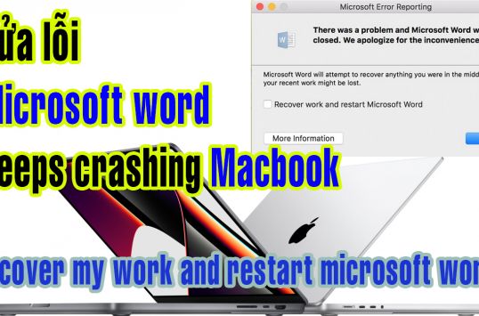 fix Microsoft word keeps crashing Macbook  recover my work and restart microsoft word