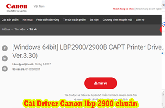 Hướng dẫn cài đặt Driver cho máy in Canon LBP 2900 chi tiết mới nhất 1