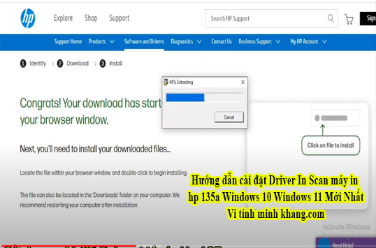 Hướng dẫn cài đặt Driver In Scan máy in hp 135a windows 10 windows 11 5