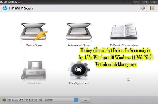 Hướng dẫn cài đặt Driver In Scan máy in hp 135a windows 10 windows 11 8