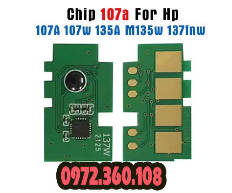 Khắc phục lỗi Very Low Toner – Hộp mực in HP 107A / W1107A | Dành cho máy in HP Laser MFP 107a, 107w, 135a, 135w, 137fnw